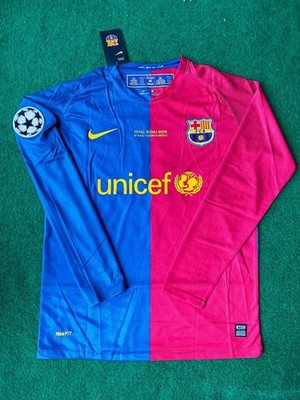 Eto'o 9 Barcelona Jersey 2008 2009 Size M Retro Football Home LS
