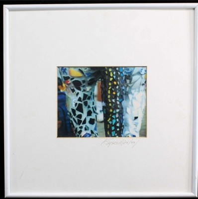 Barbara Tyson Mosley (American 1950) Signed Mosaic Abstraction Mixed Media