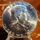Choice Unc 1962-D 90% Silver Franklin Half Dollar BU