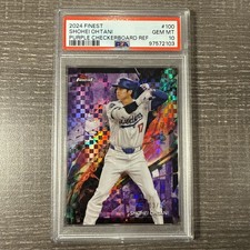 2024 Topps Finest - Common Shohei Ohtani #100 Purple Checkerboard Refractor /150