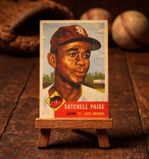 Vintage Style Souvenir Print - Inspired By Satchel Paige 1953 Topps Rookie Card