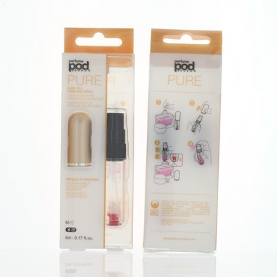Perfume Pod Pure Gold for Unisex by Travalo 0.17 Oz Refillable Spray Box