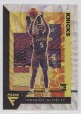 2020-21 Panini Flux Rookies Asia Silver Wave Prizm Immanuel Quickley #205 0h28