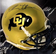 DEION SANDERS AUTOGRAPHED SIGNED COLORADO BUFFALOES MINI HELMET wAP/COA