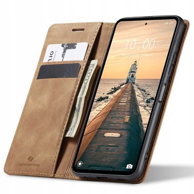 Spacecase Wallet Redmi Note 12 4G hellbraun