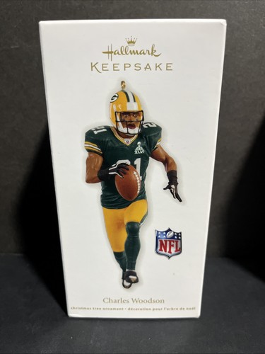 Hallmark Keepsake NFL Football Aaron Rodgers & Charles Woodson Green Bay Packers - Picture 2 of 3