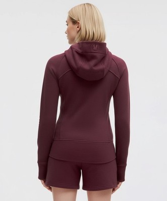 NWT LULULEMON Scuba Hoodie Full Zip Garnet Maroon Size 2 4 6 8 10