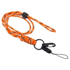 Lanyard Neck with Hook, Long Adjustable Lanyards Badge, Orange 1