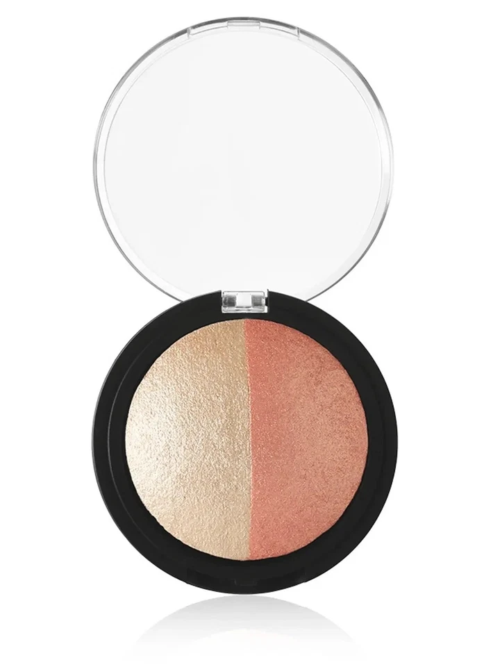 e.l.f. Baked Highlighter & Blush Rose Gold 83371 .16 oz. Dual Tone Powder Glow - Image 4 of 4