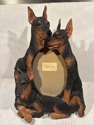 Doberman E &S Imports 3-D 3.5 x 5  Picture Frame Easel Back 35257-72 Vintage