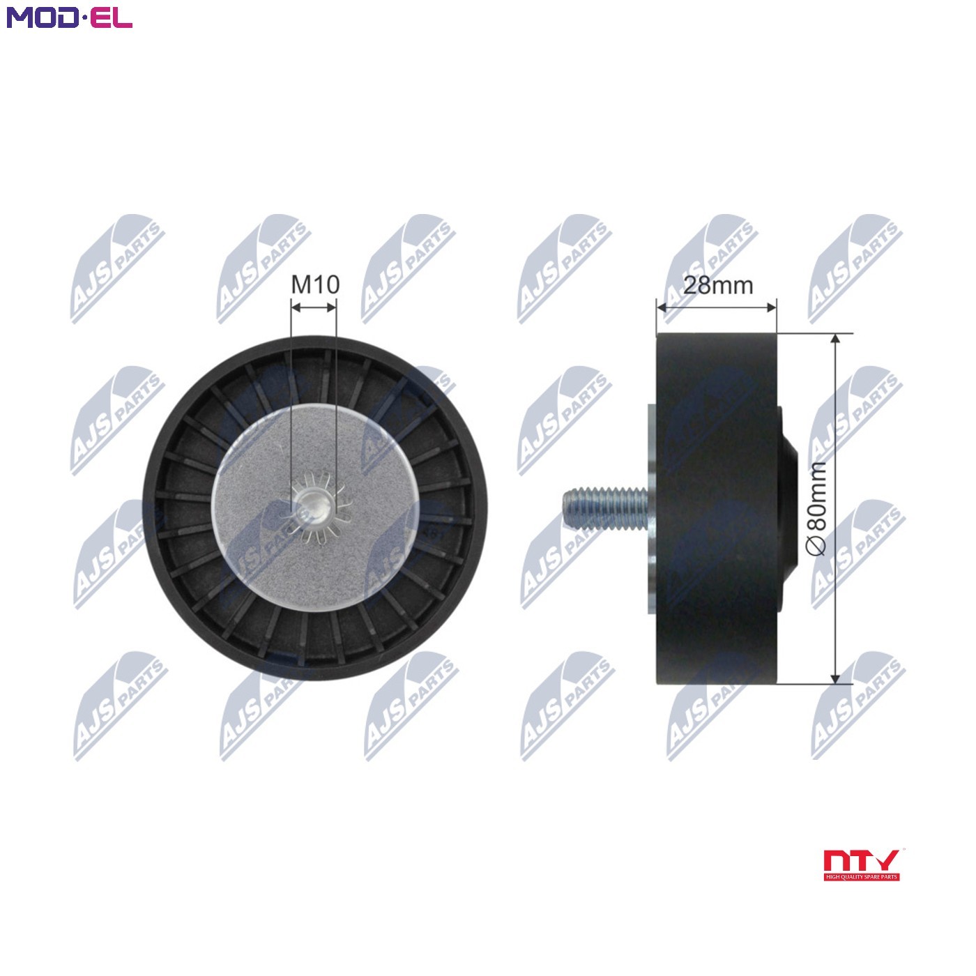 N.T.Y. RNK-BM-025.NTY Deflection/Guide Pulley, V-belt for BMW - Image 11