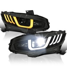 Black Smoke Full LED Projector Headlights
