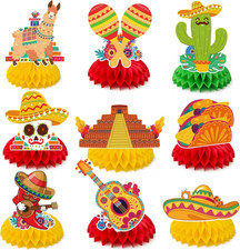Fiesta Party Decorations - Cinco De Mayo Honeycomb for Table Centerpieces Cinc