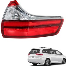 RH Right Passenger Side Outer Tail Light Replacement for Toyota Sienna 2015-2...