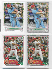 ⚾⚾(4) different PAUL GOLDSCHMIDT Topps Holiday Card Lot.  2 Base/2 Metallic (NM)