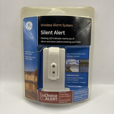 GE Choice Silent Alert Wireless Alarm System Flashing LED General Electric 45137