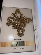 Good Quality Long & Heavy 7.4oz Gold Plated Belcher Chain… 37 Inch Belcher Chain