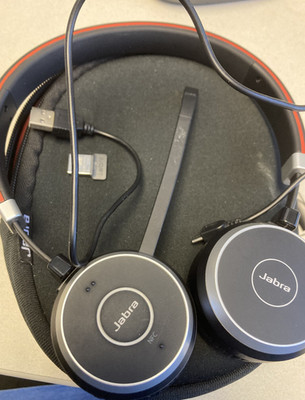 Jabra Evolve 65 Series Bluetooth Wireless Headset w/ Dongle & Case HSC018W