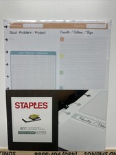 STAPLES ARC CUSTOMIZABLE NOTEBOOK SYSTEM PROJECT PLANNER 50044 Refil Paper