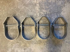 3” 316ss Clevis Hanger For 3” Pipe Lot Of 4 Empire Stainless Steel