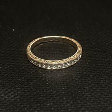 14K Rose Gold ShaneCo Ventura Diamond Band Engagement Ring Size 7.25 W.T. 2.8g