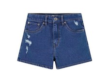 Levi's Big Girls Mini Mom High Rise Denim Shorts - Blue - 8