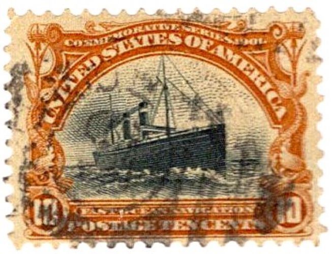 USA 1901 Ten Cent Postage Stamp Used Sc 299 SA-353