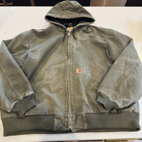 Vintage Carhartt J130 ARG Work Jacket — Size 2XL