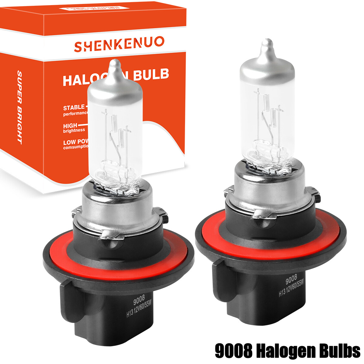 For Jeep Renegade Sport Utility 15-22 H13/9008 Halogen Headlights High Low Bulbs