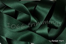 All Berisfords Green Shades Double Satin Ribbon Various width and Lengths