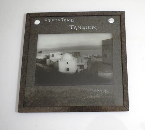 Photo TANGIER A SAINTS TOMB MOROCCO C1909 Magic Lantern Slide - Foto 5 di 5