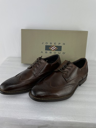 Joseph Abboud Brown lace-up men's dress shoes, Size 9 EEE (3E) Style K125B, NIB - Picture 10 of 13