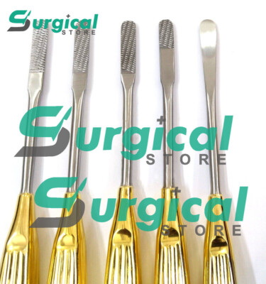 New Nasal Rasp Rhinoplasty Nasal Nose Job Rasps Care Instruments Set of 5 PCs SS
