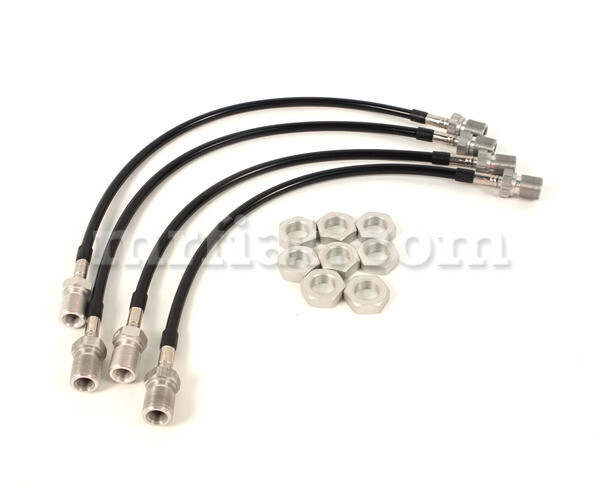 Ferrari 246 GT GTS E M Series Front Rear Steelflex Brake Hose Set New
