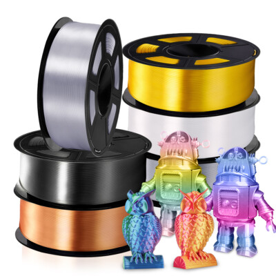 JAYO 1,1KG SILK PLA+ Filament Glänzend SEIDE 1,75mm Keine Blase FDM 3D Drucker