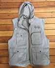 BANANA REPUBLIC  Safari Photojournalist Cargo Fish Khaki Zip Up Vest L Hoodie