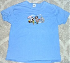 Women's BUGS BUNNY  FRIENDS WARNER BROS STUDIO STORE, SHORT SLEEVE SHIRT Sz XL