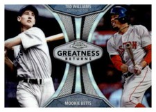 2019 Topps Chrome Greatness Returns Refractors #GRE-12 Mookie Betts Red Sox