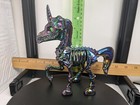 Iridescent Unicorn Skeleton Halloween Decoration statue figurine plastic 7” — photo 1