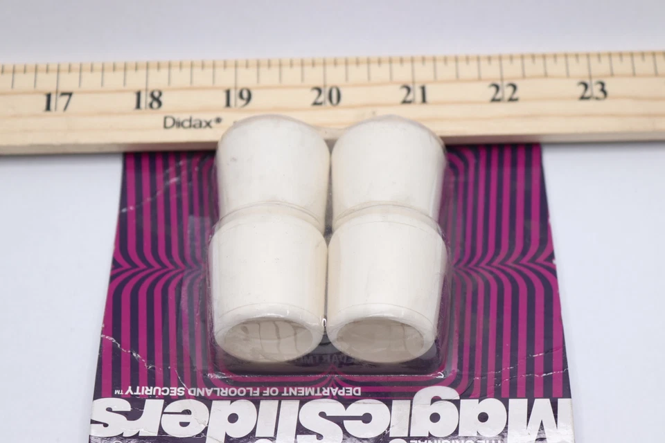 (4-Pk) Deslizadores Mágicos Punta de Pierna Goma Blanco 7/8" 94399 Foto 4 de 4