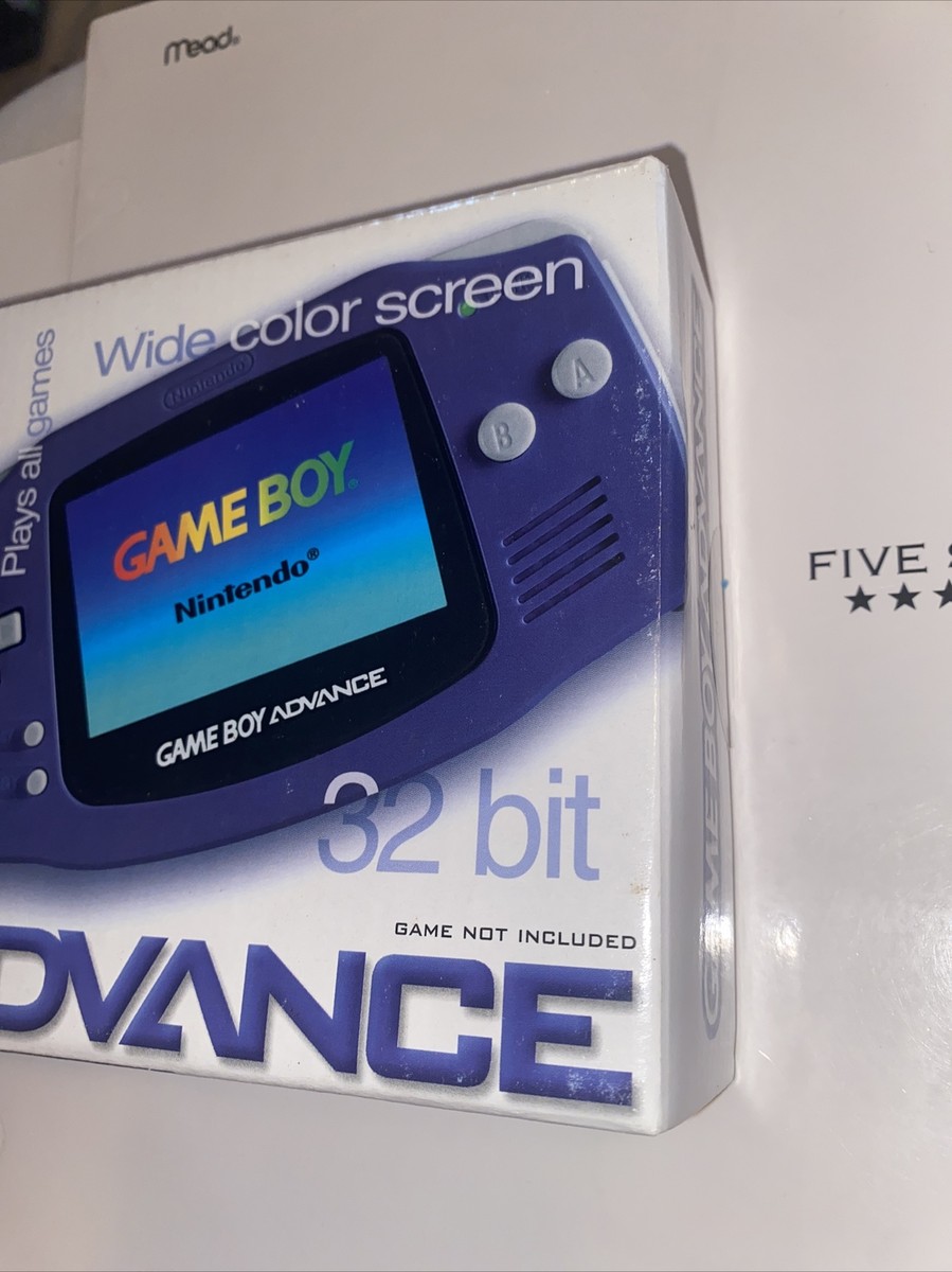 Nintendo Gameboy Advance AGB-001 Indigo GBA, Factory Sealed Nintendo Gameboy Advance AGB-001 Indigo GBA, Factory Sealed