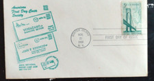 VERRAZANO-NARROWS SUSPENSION BRIDGE NEW YORK 1964  ASDA SHOW CACHET FDC UNADDR