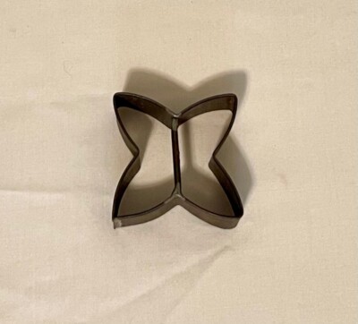 Vintage PA German Four-Point Star Design Handmade Tin Cookie Cutter