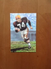 Mike McCormack Browns unsigned Goal Line Art Card (slight corner wear)