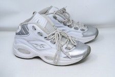 Reebok Question Iverson Mid 25th Anniversary White Silver Junior GX3983 Youth 5
