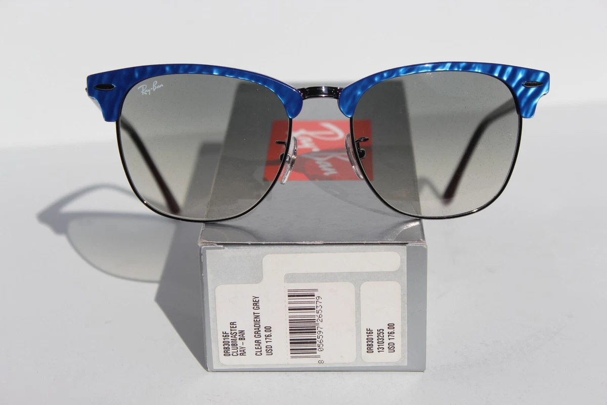 Ray-Ban Clubmaster Wrinkled Blue Sunglasses