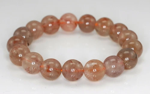 10 MM ERDBEERE LEPIDOKROZIT QUARZ EDELSTEIN GRADE AB RUND LOSE PERLEN 7 Zoll - Bild 2 von 4