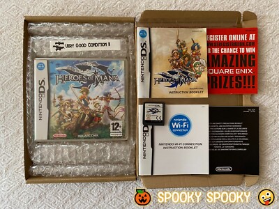 Heroes of Mana Nintendo DS - UK PAL sehr guter Zustand CIB - hochwertige Verpackung - Sendungsverfolgung