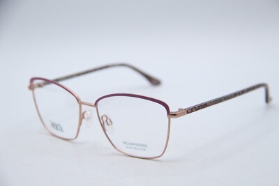 NEW WILLIAM MORRIS 70012 COL.3721 PINK ROSE GOLD AUTHENTIC EYEGLASSES 53-15