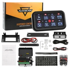 AUXBEAM 8 Gang Switch Panel LED Light Bar Electronic Relay System Boat Marine